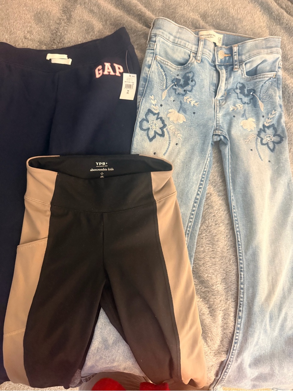 Abercrombie and Gap Size 7/8 Pants (3 pairs)